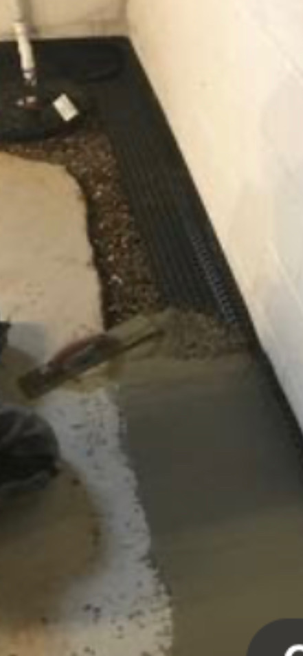 Gravel drain channel installation in progress — Overland Park, KS