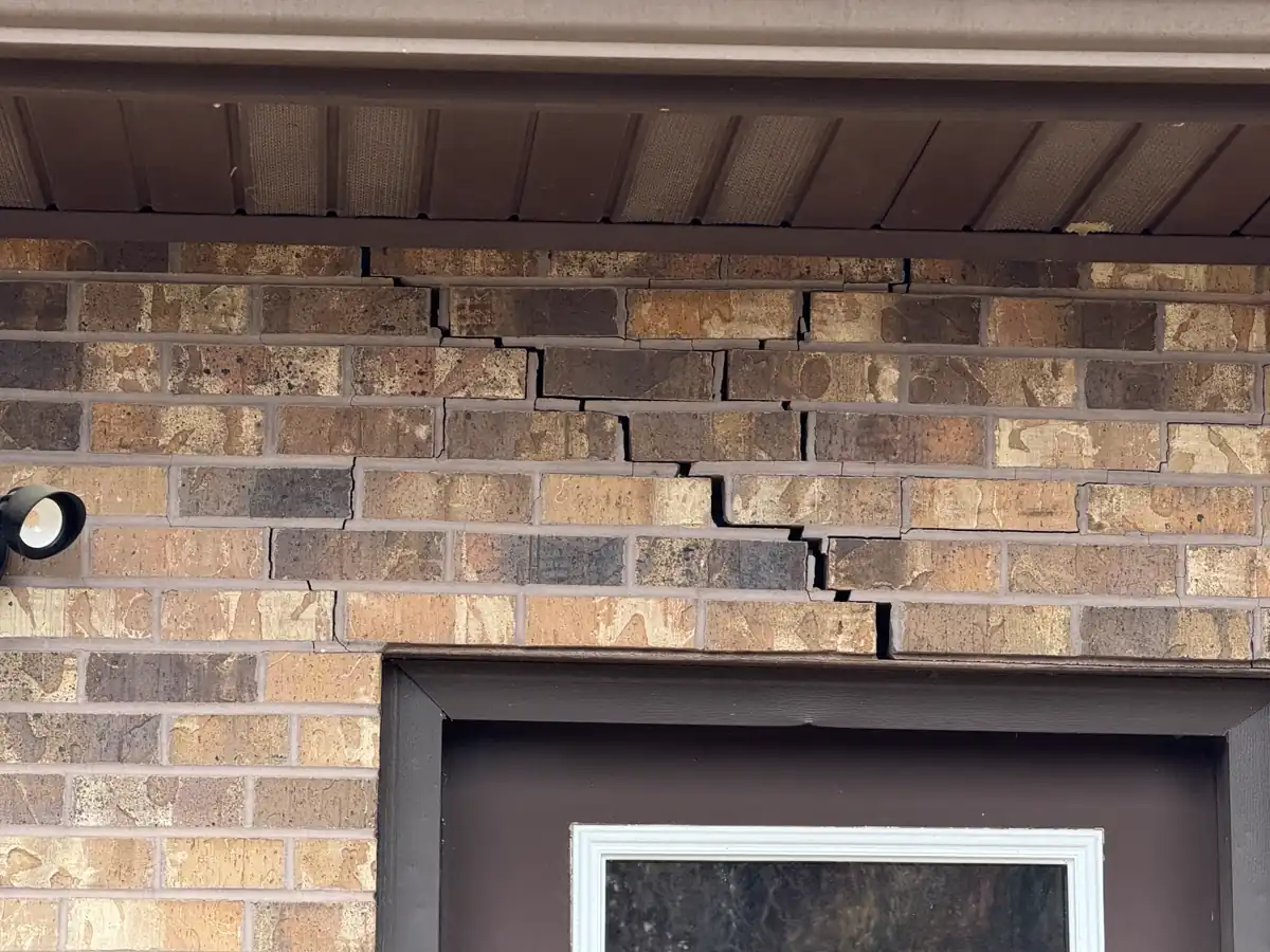 Foundation wall stabilized and crack sealed after piering — Grandview, Missouri