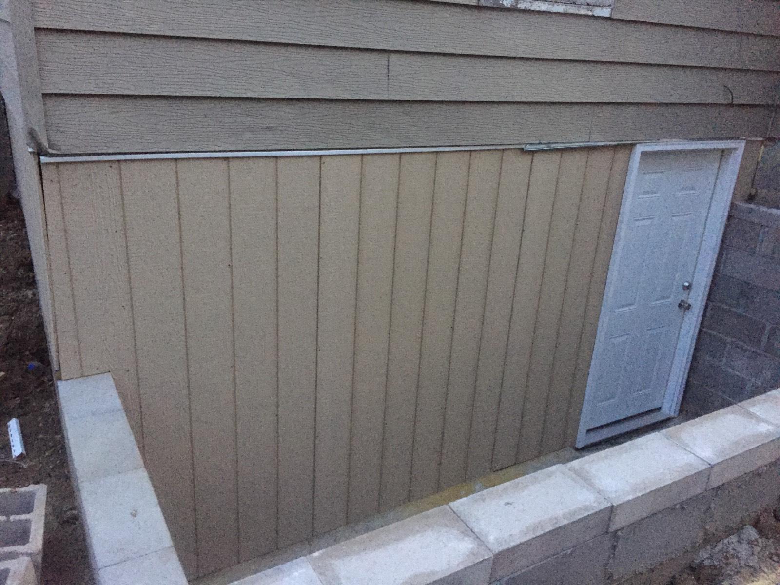 Completed exterior foundation repair and block replacement — Lenexa, KS