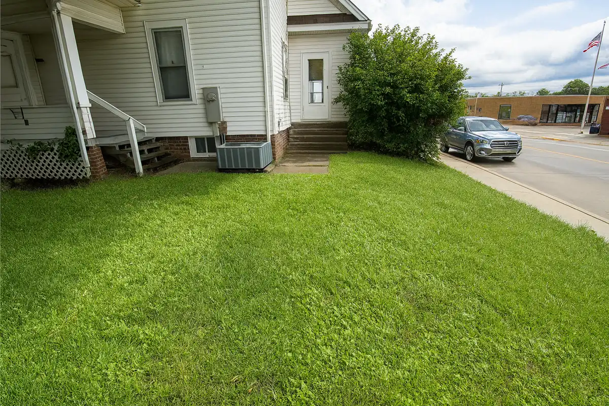 Excavated soil around damaged foundation section — Urbandale, Iowa