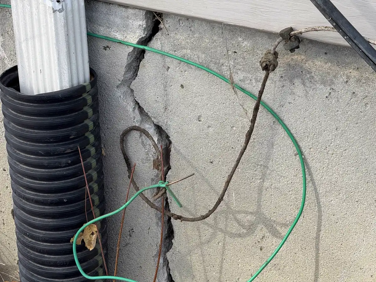 Series of wall anchor plates installed at regular intervals — Lee's Summit, MO