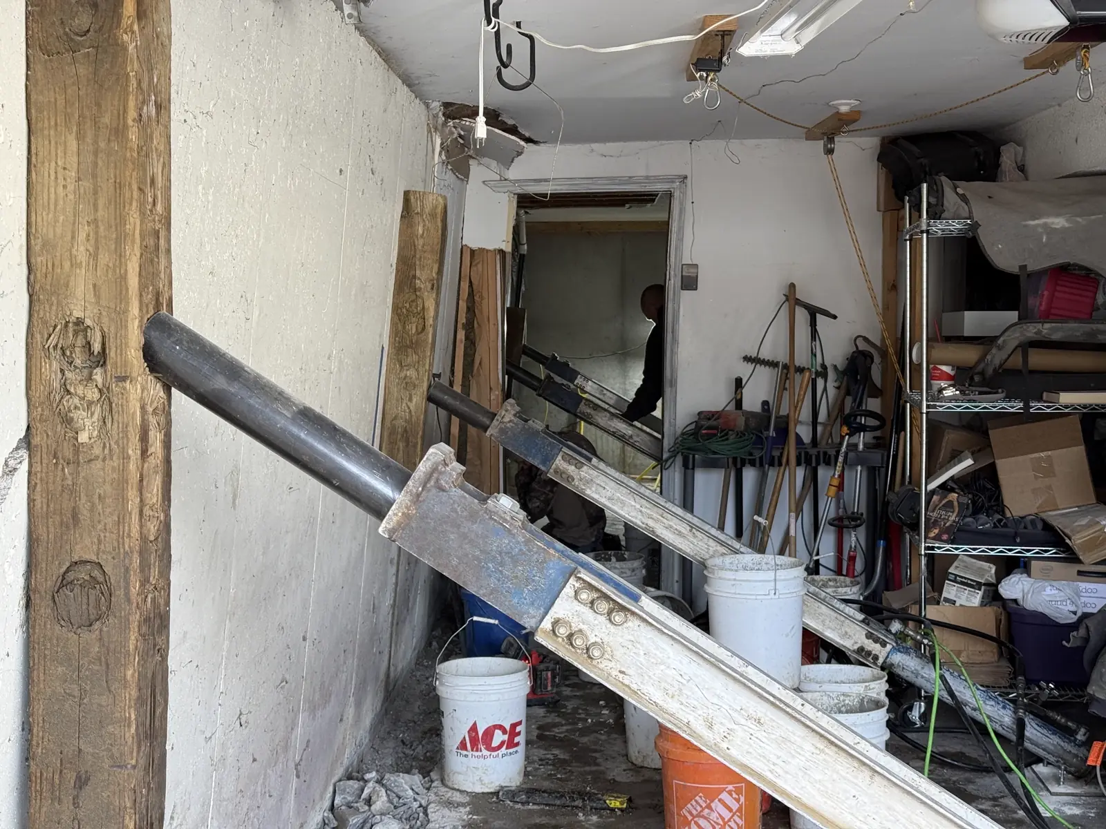 Completed wall anchor repair project — Lee's Summit, Missouri