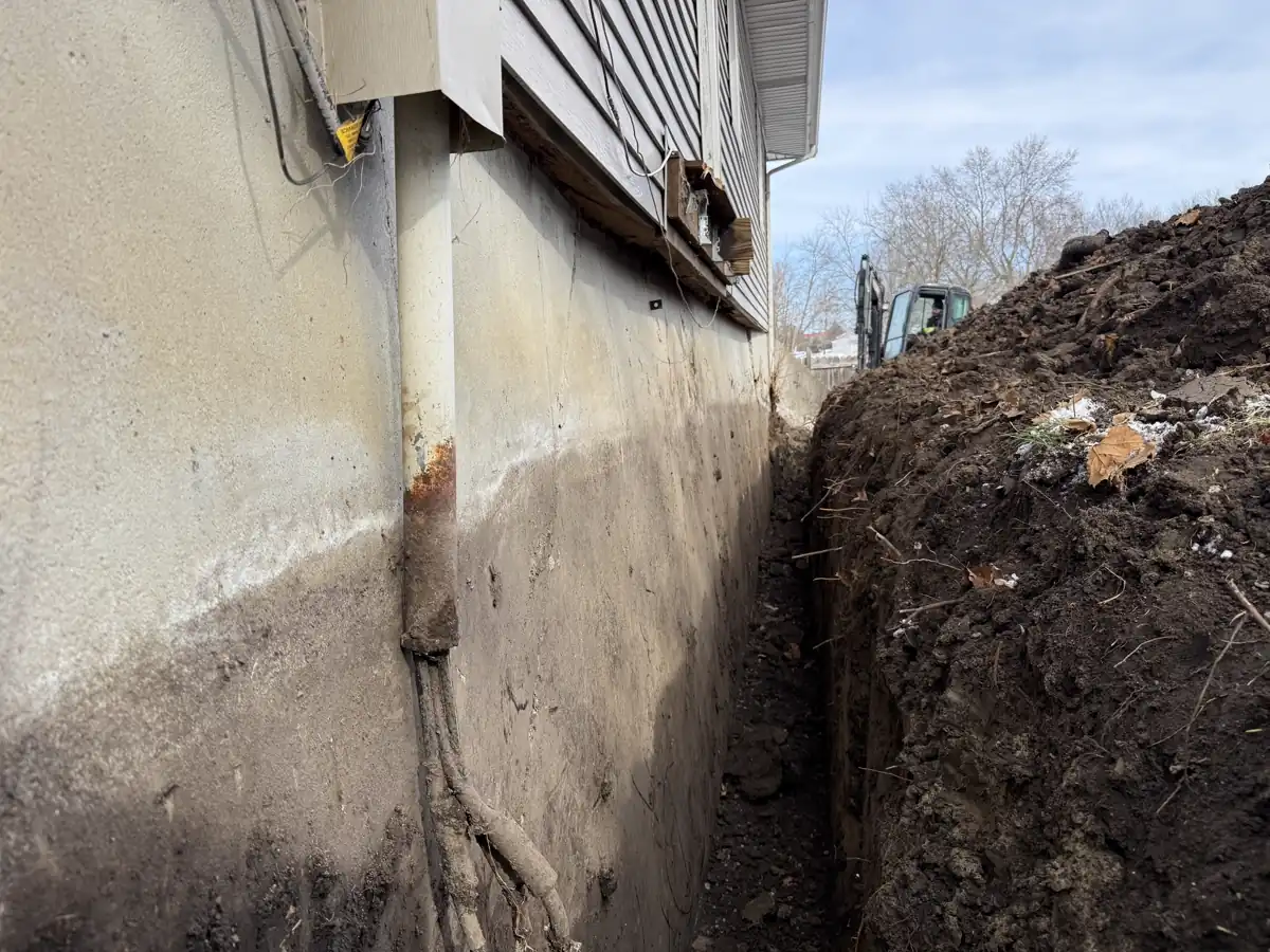 Full wall anchor system installed along basement perimeter — Lee's Summit, MO