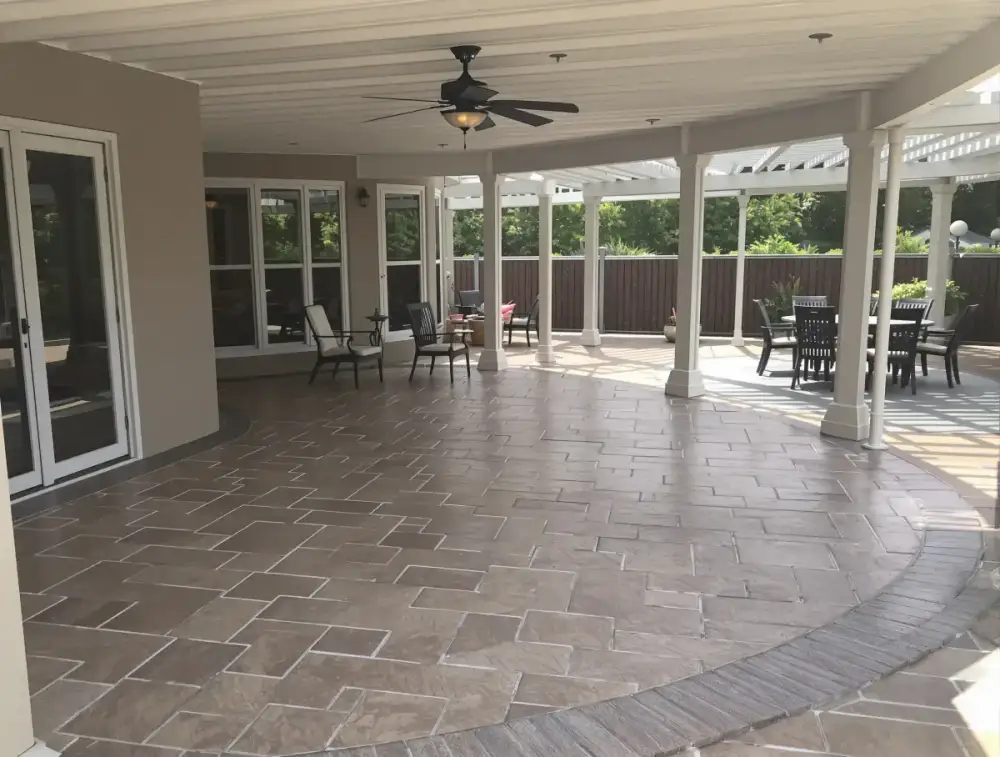 Stamped Concrete in Ankeny, Iowa — Stamped concrete built for entertaining