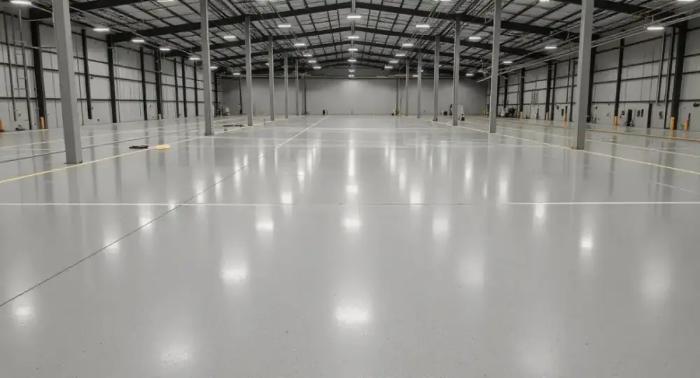 Power-troweled industrial concrete floor — industrial floors by JLB in Ankeny, Iowa