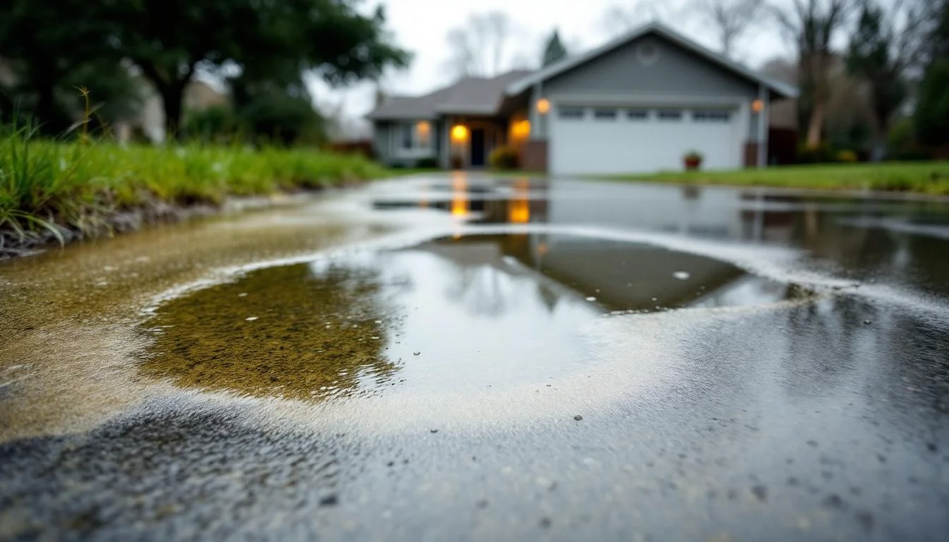 Water Puddles That Won't Drain